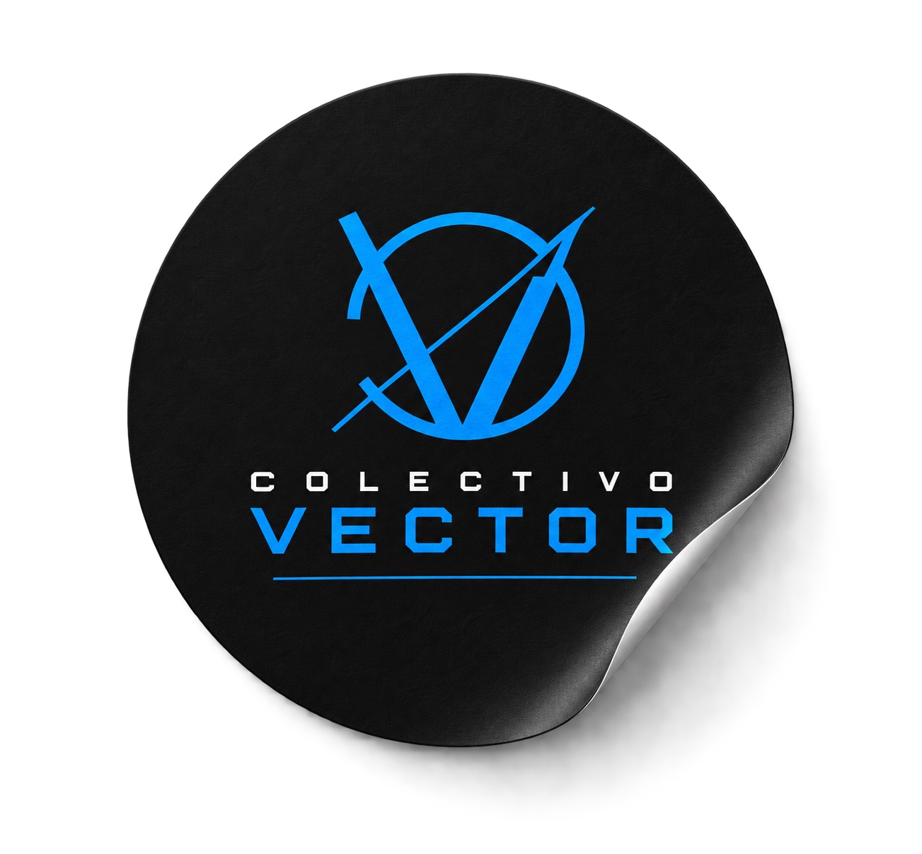 Sticker con identidad de Colectivo Vector
